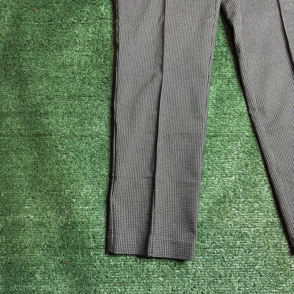 Hilary Radley High Rise Pull-On Plaid Stretch Pants Women’s Size L Black NWT  Up - Picture 9 of 16
